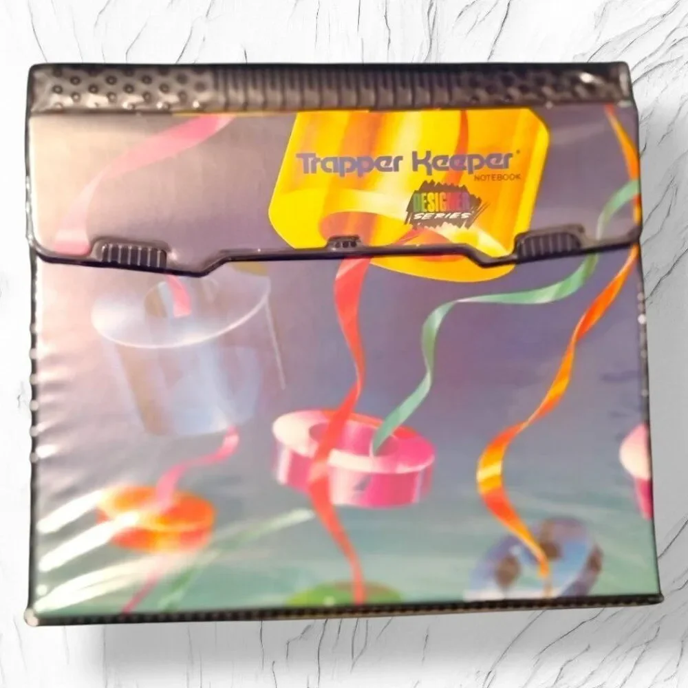 Mead Trapper Keeper Designer Series 1991 Abstract Art Paint Geometric #29100